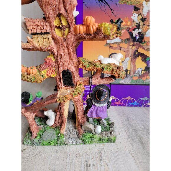 Vintage fantasy tree house Halloween village accessory ghost home decor - Picture 9 of 16